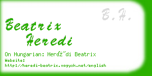 beatrix heredi business card
